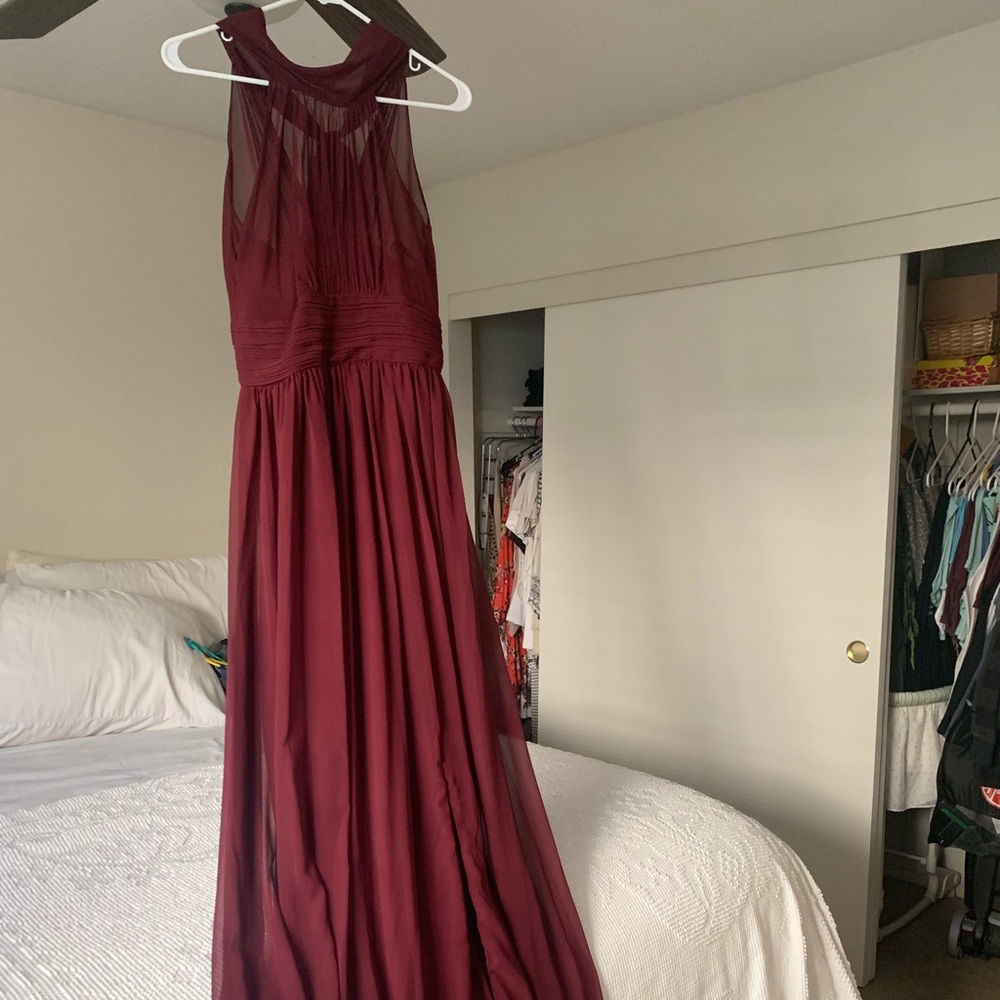 Beautiful maroon prom/bridesmaid dress